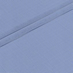 Ткань рогожка 150 см Ботаника (мелкая клетка) (синий)